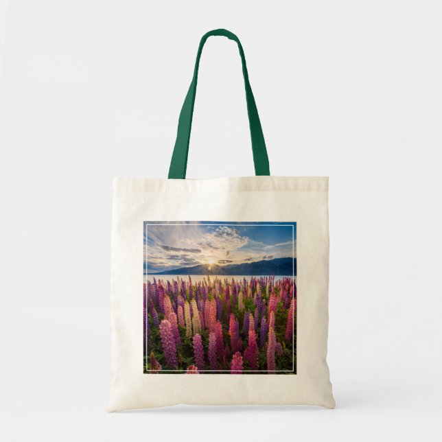 Tote Bag Fleurs | Lupines Nouvelle-Zélande (Devant)