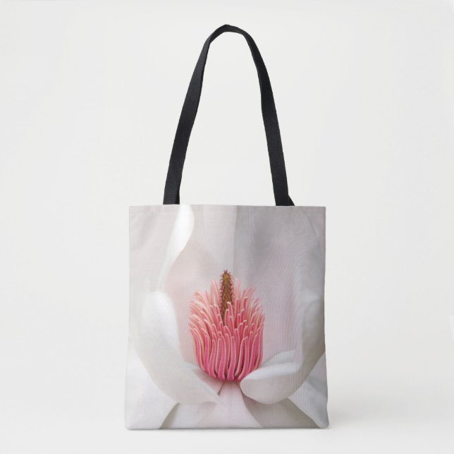 Tote Bag Fleurs | Magnolia blanche (Devant)