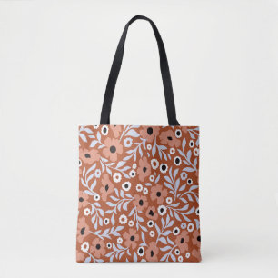 Tote Bag Fleurs marguerites vintages : arrière - plan abstr