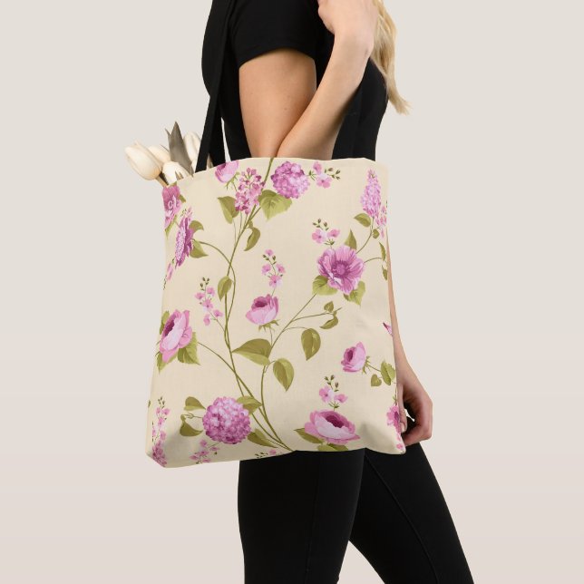 Tote Bag Fleurs Motif 16 (De près)