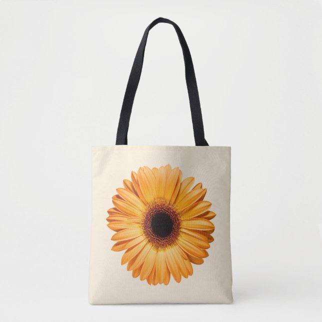 Tote Bag Fleurs | Orange Gerbera (Devant)
