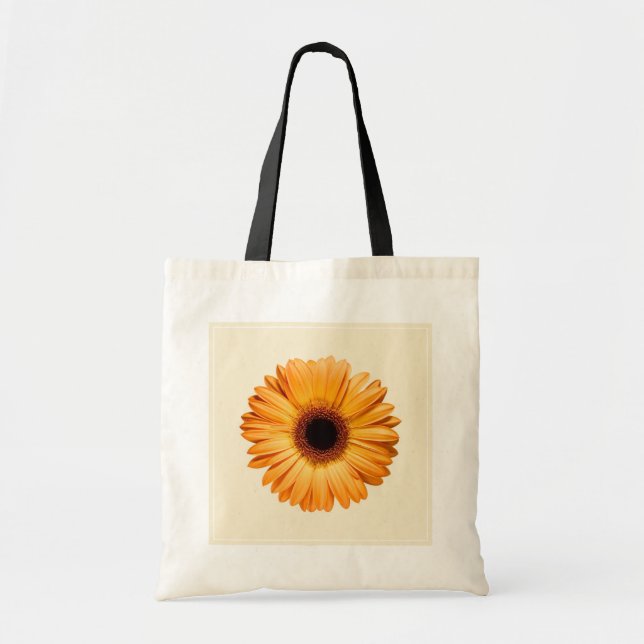 Tote Bag Fleurs | Orange Gerbera (Devant)