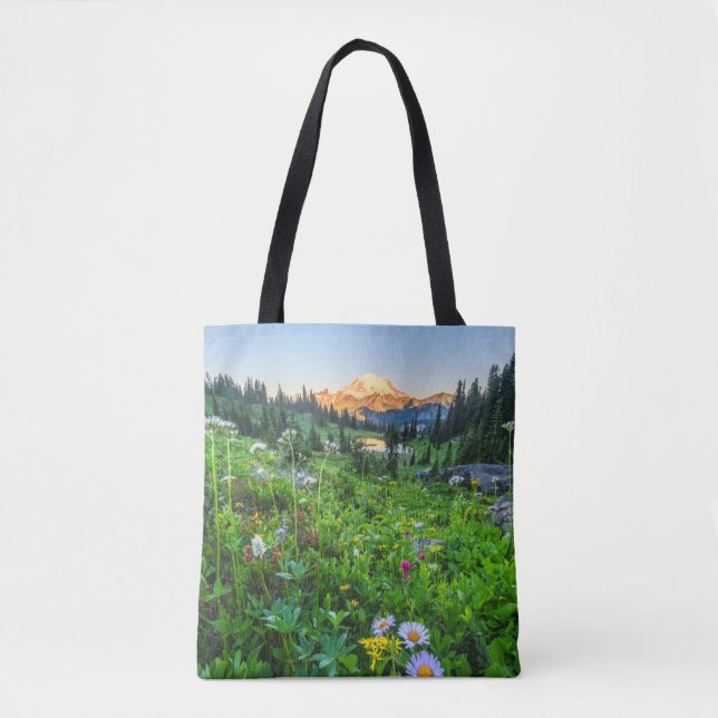 Tote Bag Fleurs | Parc national du Mont Rainier (Devant)