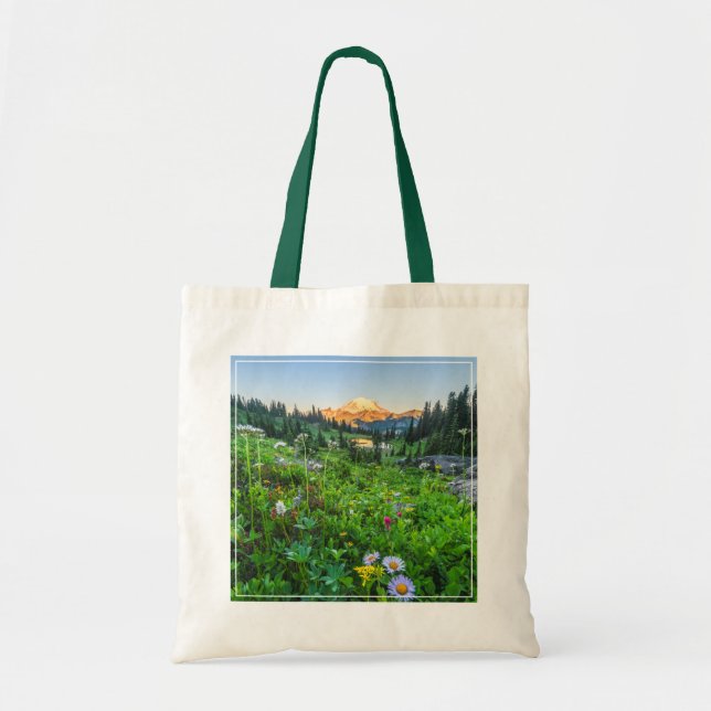 Tote Bag Fleurs | Parc national du Mont Rainier (Devant)