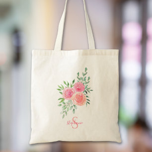 Tote Bag Fleurs Personnalisées