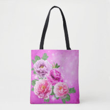 Fleurs personnalisées pivoines roses soleil avec é