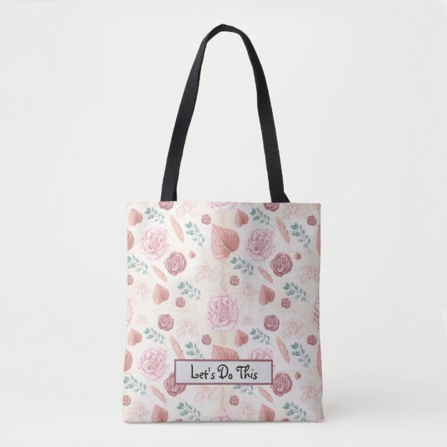 Tote Bag Fleurs pour la rentrée scolaire (Devant)