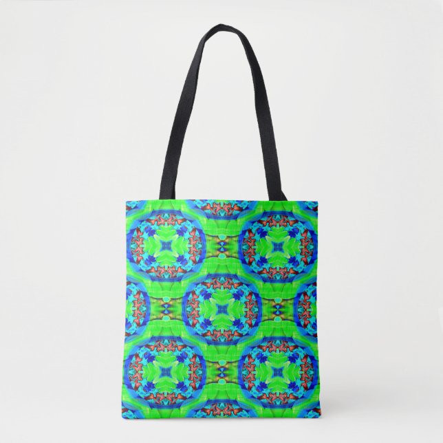 Tote Bag Fleurs psychédéliques....... (Devant)
