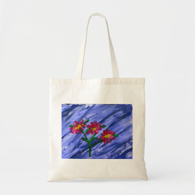 Tote Bag Fleurs roses (Devant)