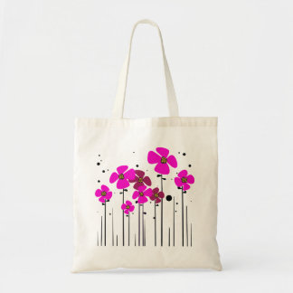 Tote Bag Fleurs roses