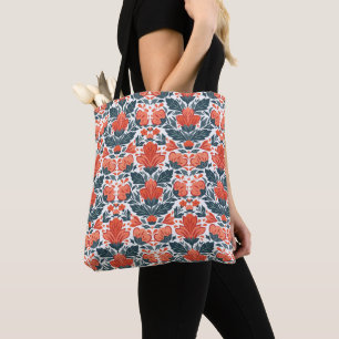 Tote Bag Fleurs rouges décoratives