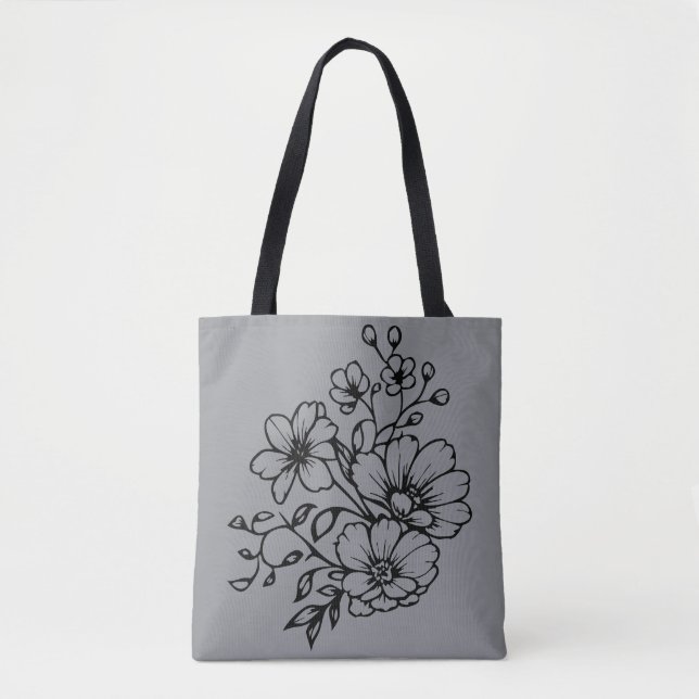 Tote Bag Fleurs sauvages (Devant)