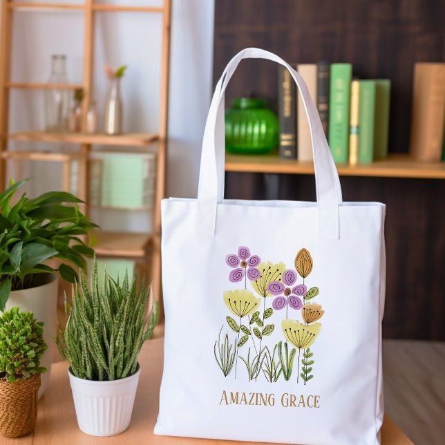 Tote Bag Fleurs sauvages Amazing Grace (Créateur téléchargé)