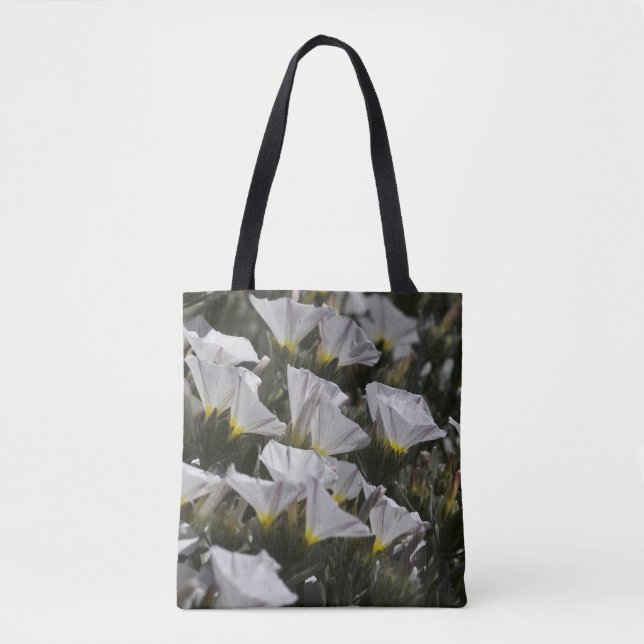 Tote Bag Fleurs sauvages blancs (Devant)