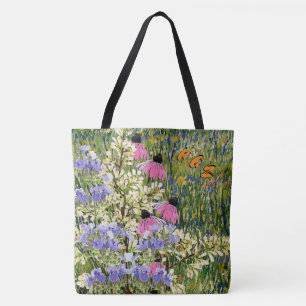 Tote Bag Fleurs sauvages dans un pré chez Arles - décoré