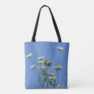 Tote Bag Fleurs sauvages de crème Corfou
