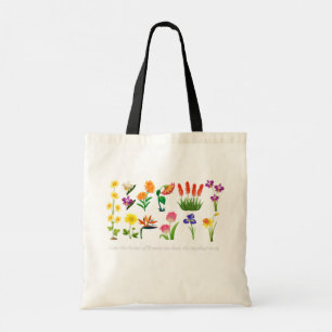Tote Bag Fleurs sauvages Femmes et filles florales