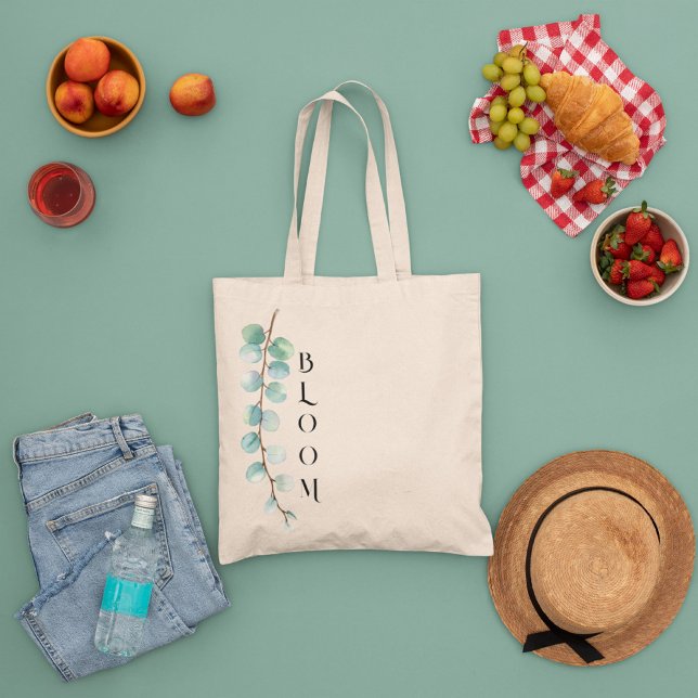 Tote Bag Fleurs sauvages minimales, Fleur (Créateur téléchargé)