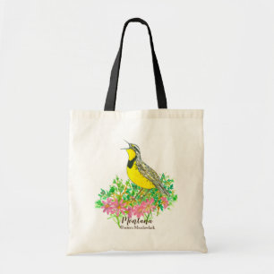 Tote Bag Fleurs sauvages roses de Meadowlark occidental