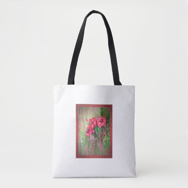 Tote Bag Fleurs sous la pluie (Devant)