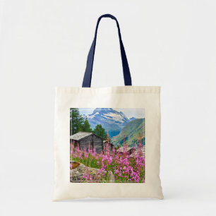 Tote Bag Fleurs Summer Matterhorn Suisse