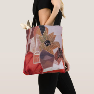 Tote Bag Fleurs sur une table par Juan Gris, Cubisme vintag