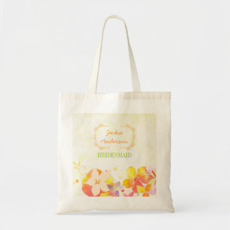 Tote Bag Fleurs tropicales Mariage Bridesmaid Cadeau