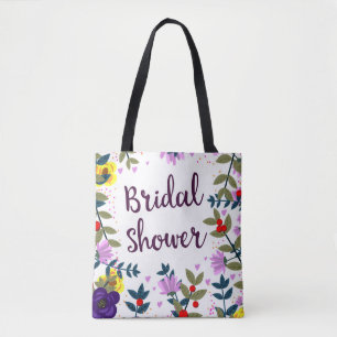 Tote Bag Fleurs Vintage de Baby Shower de Mariage