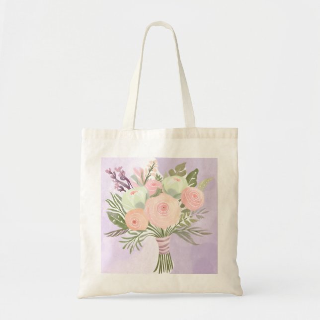 Tote Bag Fleurs violettes (Devant)