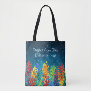 Tote Bag Fleurs vives Starry Night Dreams deviennent réalit