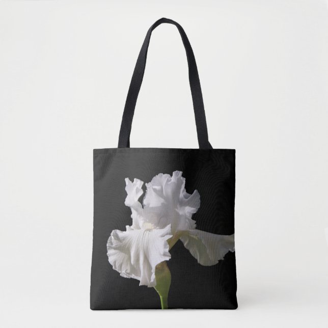 Tote Bag Fleurs | White Iris (Devant)