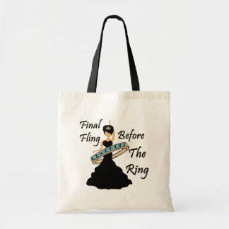 Tote Bag Fling final avant l'arrière - plan de blanc