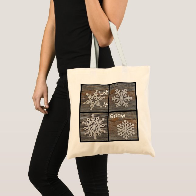 Tote Bag Flocons de neige (Devant (produit))