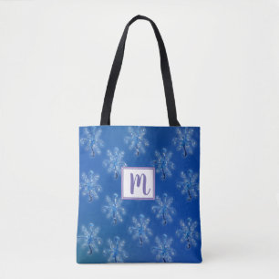 Tote Bag Flocons de neige Monogramme
