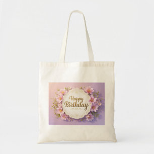 Tote Bag Floral anniversaire luxueux élégant extravagant