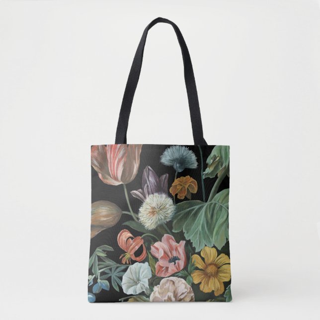 Tote Bag Floral baroque - Bouquet de fleurs (Devant)