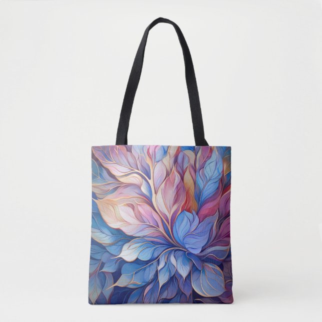 Tote Bag Floral bleu (Devant)