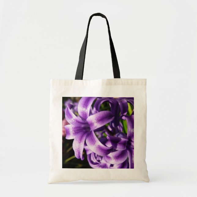 Tote Bag Floral Blue Hyacinth (Devant)