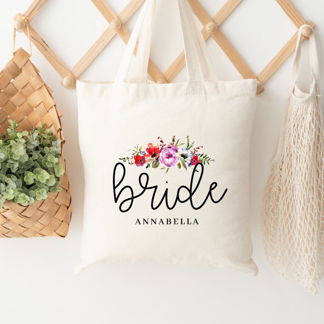 Tote Bag Floral Bouquet Bride Fourre-tout (Créateur téléchargé)
