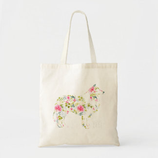 Tote Bag Floral Collie BFFL