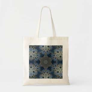 Tote Bag Floral de marguerite bleu antique