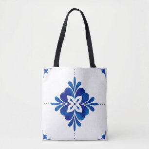 Tote Bag Floral de style méditerranéen