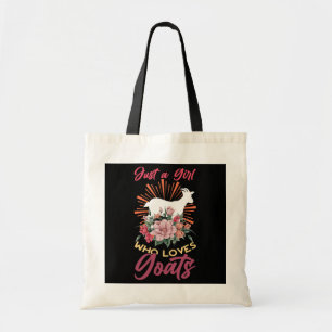 Tote Bag Floral Goat Farm Animal Women Girls