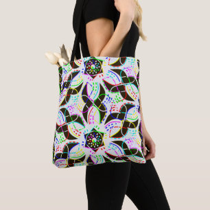 Tote Bag Floral gras