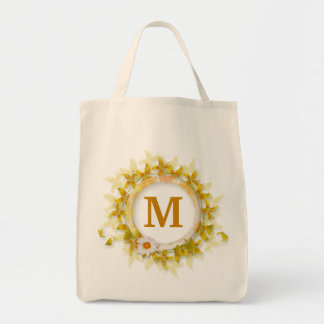 Tote Bag Floral monogramme