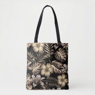 Tote Bag Floral Motif sans couture avec Feuilles.