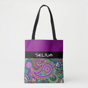 Tote Bag Floral Paisley sans couture motif II + vos idées