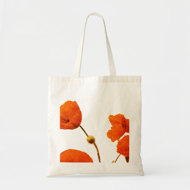 Tote Bag Floral Pavot Flower Bridesmaid Cadeau Favoriser le (Devant)