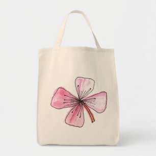 Tote Bag floral peint à la main