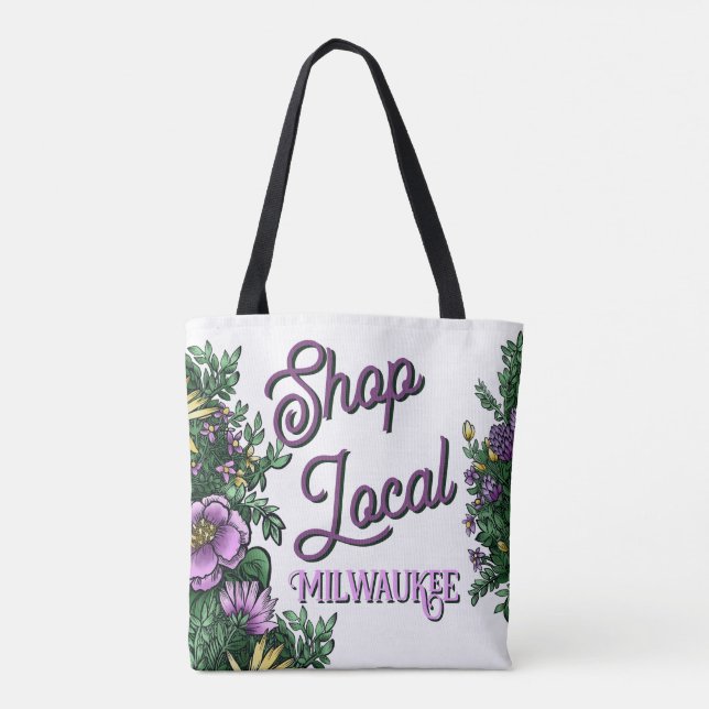 Tote Bag Floral Shop local, city (Dos)